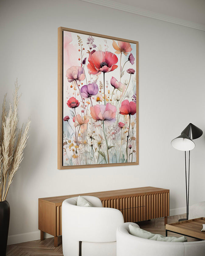 Velvet Wildflowers Botanical Wall Art