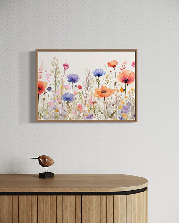 Lush Wildflowers Botanical Wall Art