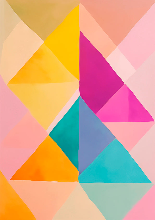 Trigon Abstract Wall Art Print