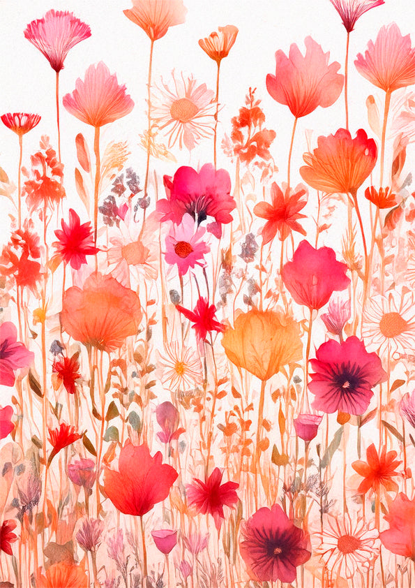 Cherry Coded Blooms Botanical Wall Art