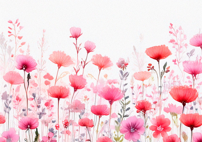 Strawberry Wildflowers Botanical Wall Art