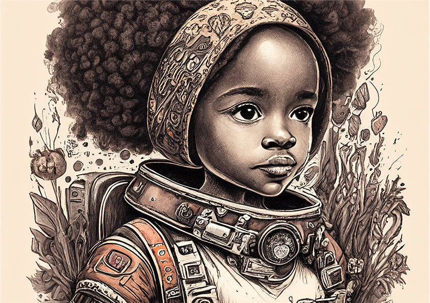 Space Girl Australian Wall Art