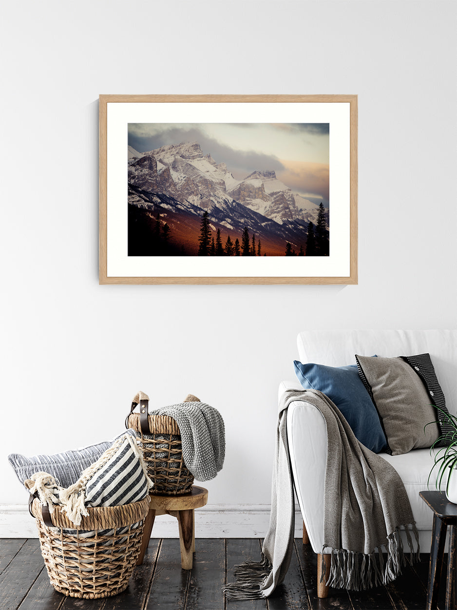 Last Light Wall Art Print, Nature Photography, Landscape Photography, Timber framed wall art