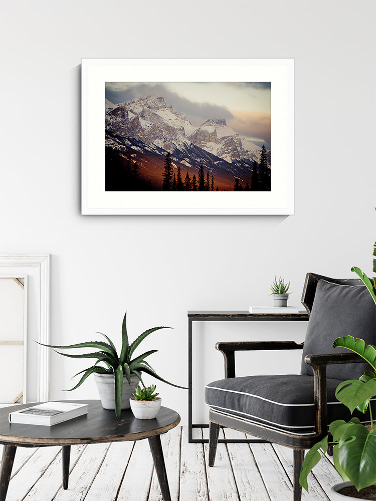 Last Light Wall Art Print, Nature Photography, Landscape Photography, white framed wall art