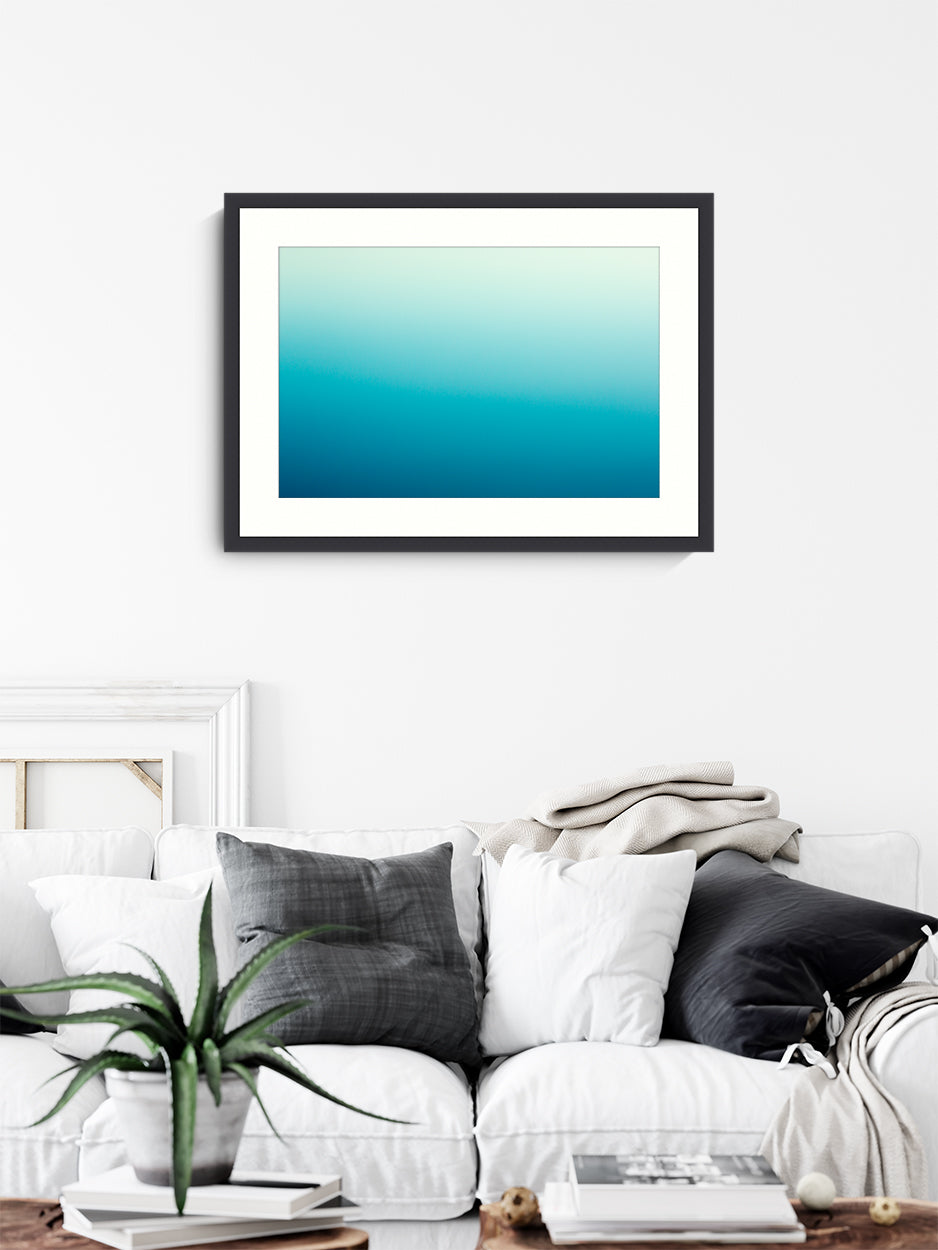 Wall Art Print, Australian Landscape Photography, Nature Photography, blue coastal print, wall art Australia black framed