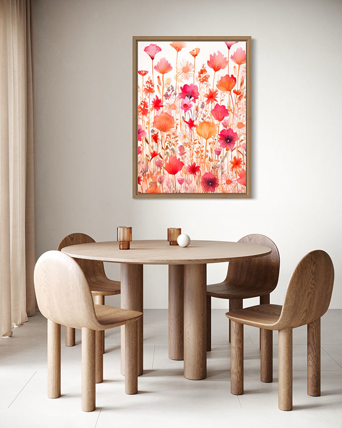 Cherry Coded Blooms Botanical Wall Art