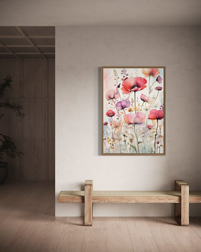Velvet Wildflowers Botanical Wall Art