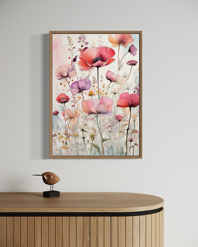 Velvet Wildflowers Botanical Wall Art
