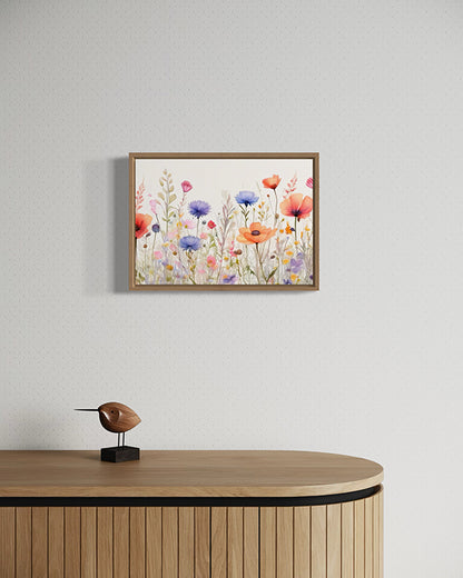 Lush Wildflowers Botanical Wall Art