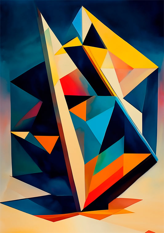 abstract artwork full of colour and geometric shapes