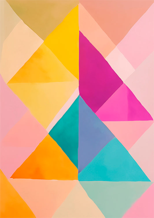 Trigon Abstract Wall Art Print