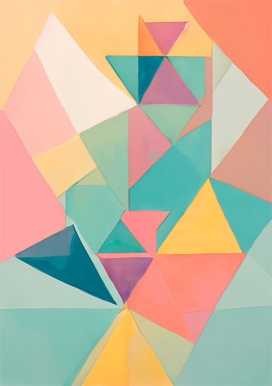 unfolding abstract art print