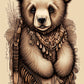 baby bear kids wall art print