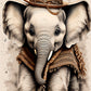 Kids Wall Art Baby Elephant Wall Art Print