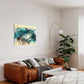 Australian Wall Art Prints, Spiraling lines and paster colours creating a rhythm across the page, unique wall art print in living room