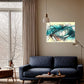 Australian Wall Art Prints, Spiraling lines and paster colours creating a rhythm across the page, unique wall art print in living room