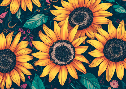 Sunflowers Botanical Wall Art Print