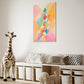 Fortune Stack Unique Wall Art Print featuring pastel colours and geometric shapes. kids wall art print in kids play room