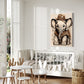 Kids Wall Art Baby Elephant Wall Art Print hanging in kids room