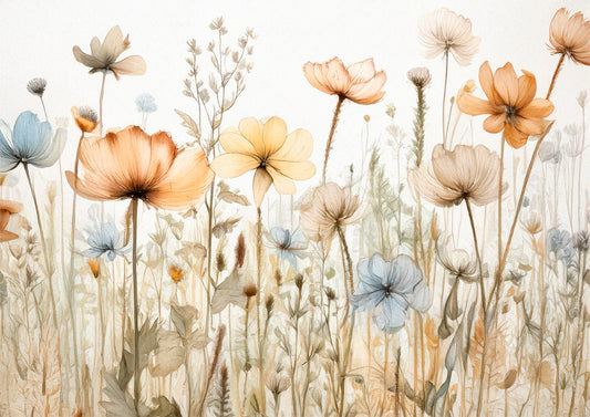 Dreamy Wildflowers Botanical Wall Art