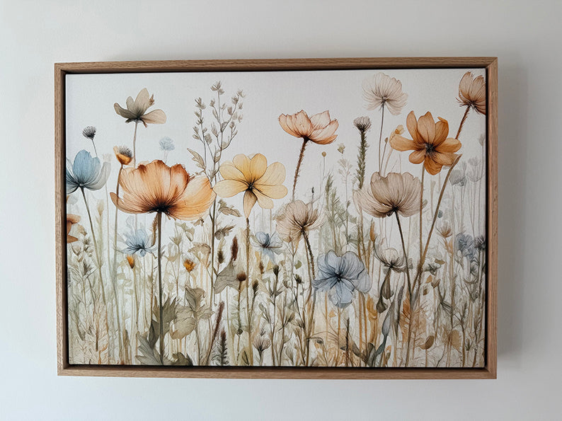 Dreamy Wildflowers Botanical Wall Art