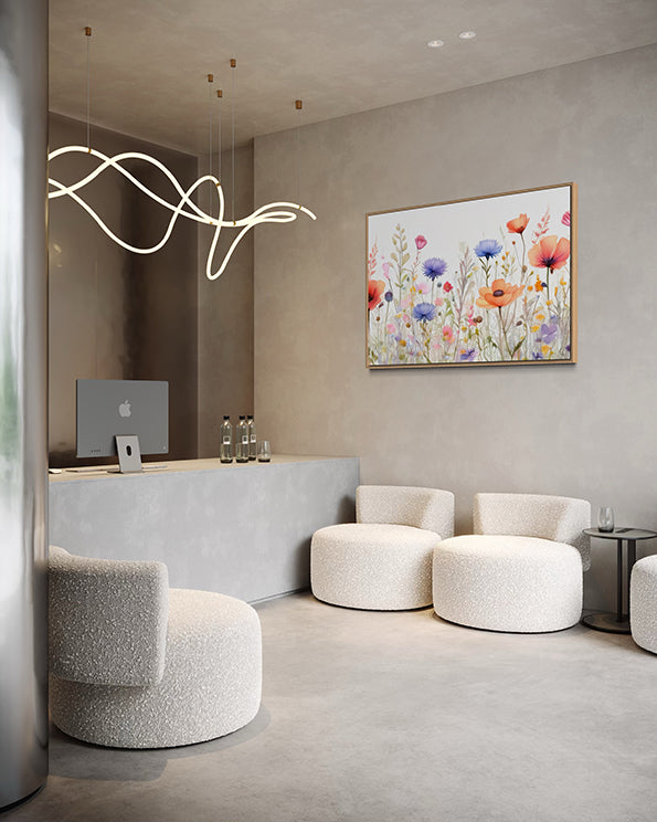 Lush Wildflowers Botanical Wall Art
