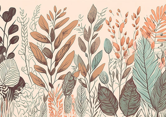 Australian Wall Art prints Botanical Wall Art in earthy colours leaves in neutral tones.