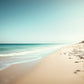 afternoon walk unique wall art print, beach coastline.  Abstract coastal artwork.