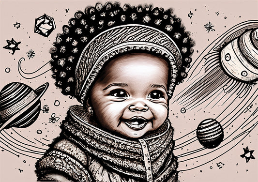 Australian Wall Art prints, baby as astronaut
