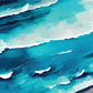 coastal gust unique wall art print, ocean waves lapping at the Australian shoreline.