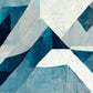limited edition cool blue printable wall art print.  