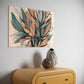 Australian Wall Art Earthy coloured leaves hanging on a wall above a chest of drawers