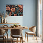 australian wall art print botanical wall art flowers and leaves wall art in living room