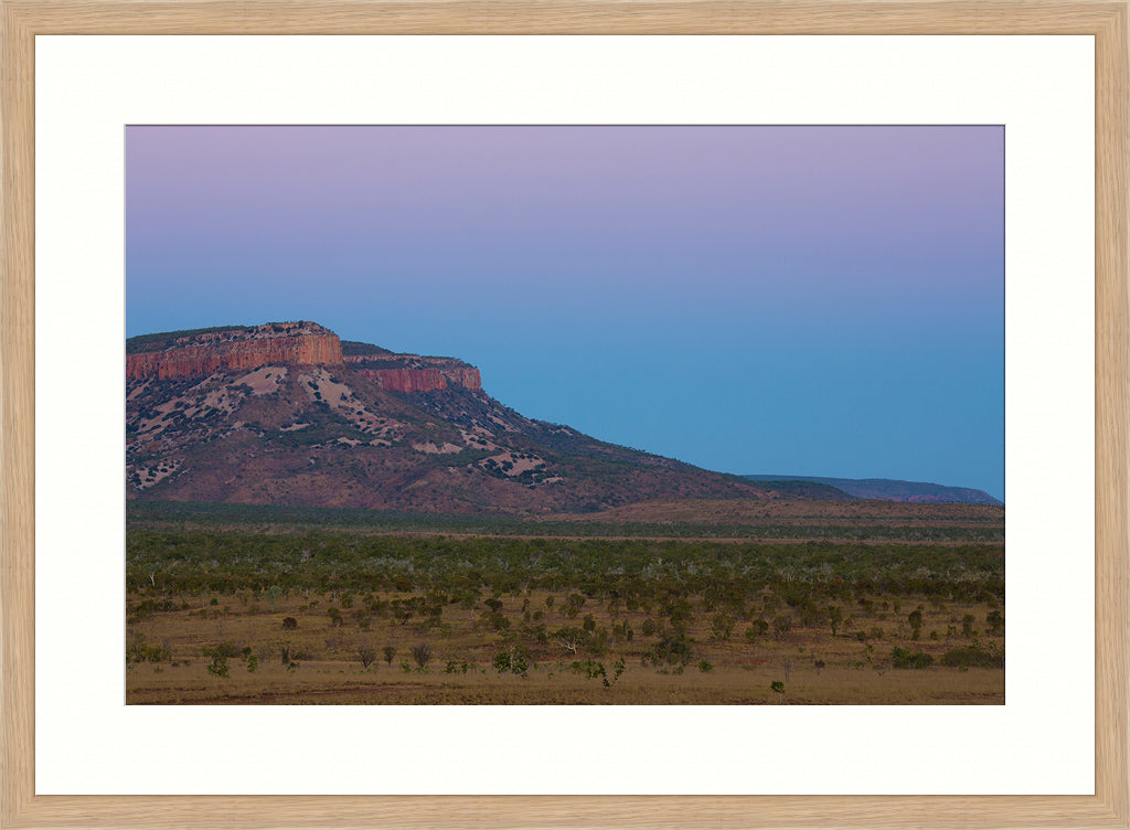 Wall Art Print, Australian Landscape Photography, Nature Photography, purple and blue sunset mountain print, wall art Australia, timber framed
