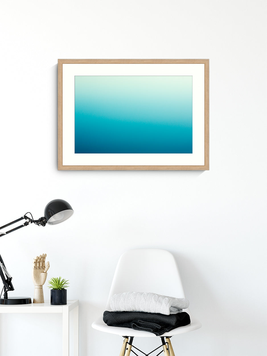 Wall Art Print, Australian Landscape Photography, Nature Photography, blue coastal print, wall art Australia timber framed